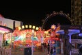 The big amusement park `Prater` in Vienna at night, Austria, Europe Royalty Free Stock Photo